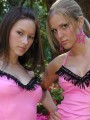 Kate & Karen shake their little black tassels