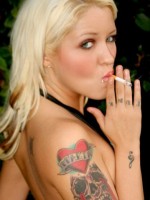 Jeskas so hot shes smokin.. and getting naked