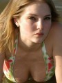 Danielle gets out into the water in her little sexy bikini