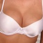 Alyssas big perky tits barely fit in her tight white bra