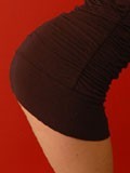 Teen Kori in her black dress